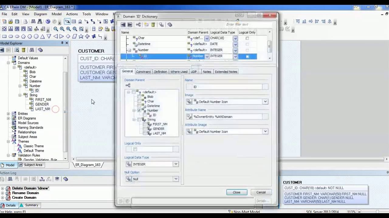 07. Erwin Data Modeler Tool Tutorial - Relationship Or Cardinality regarding Erwin Diagram