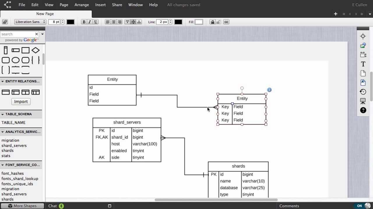 Automated Er Diagrams - Lucidchart throughout Er Diagram Excel