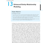 Chapter 13 Enhanced Entity–Relationship Modeling   Itc423 Pertaining To Er Model Basic Concepts