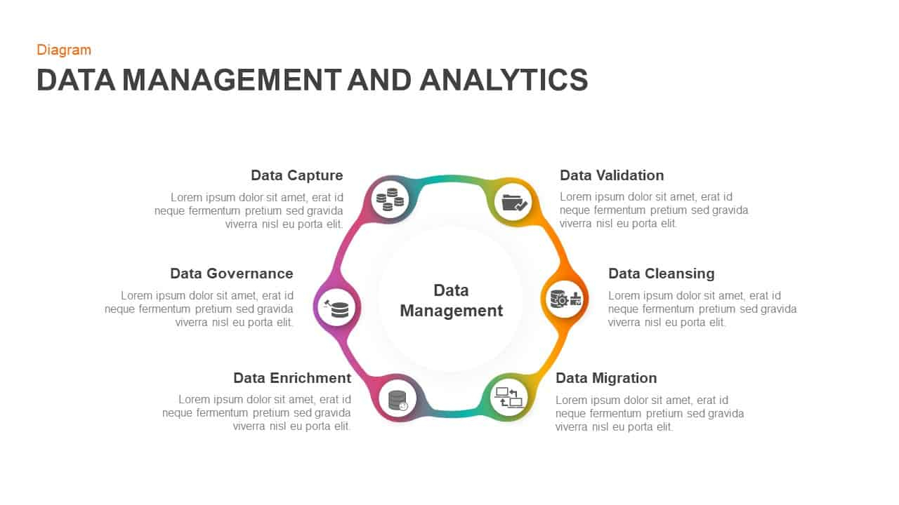 Data Management And Analytics Template For Powerpoint &amp;amp; Keynote inside Data Management Diagram