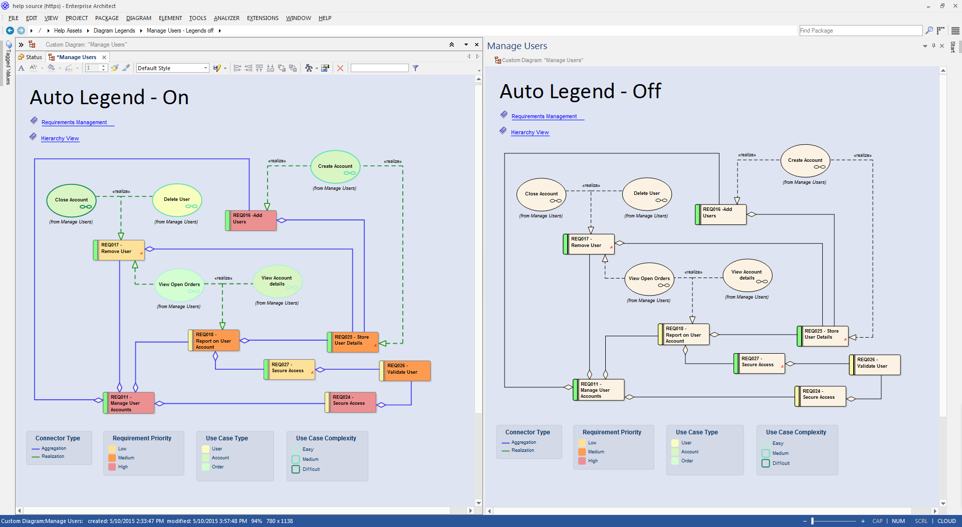 Enterprise Architect 12.1 within Er Diagram Legend