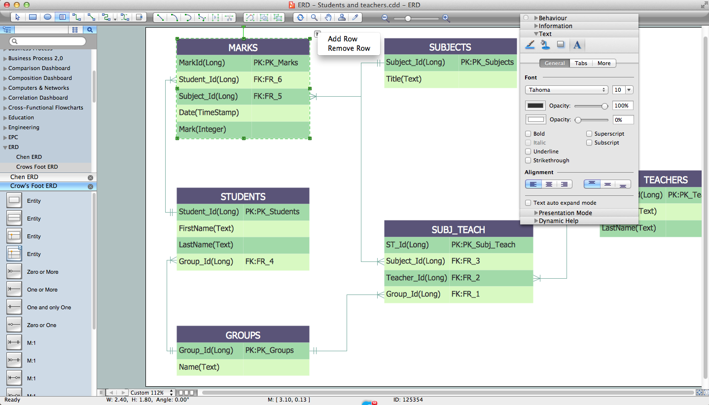 Entity Relationship Diagram Software Engineering | Entity within Er Model Creator