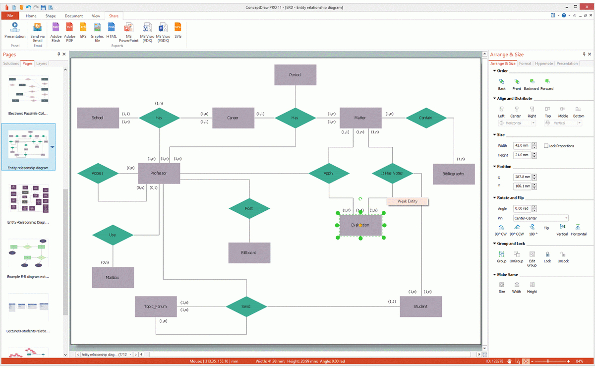 Entity Relationship Diagram Symbols | Professional Erd Drawing in Er Diagram Join