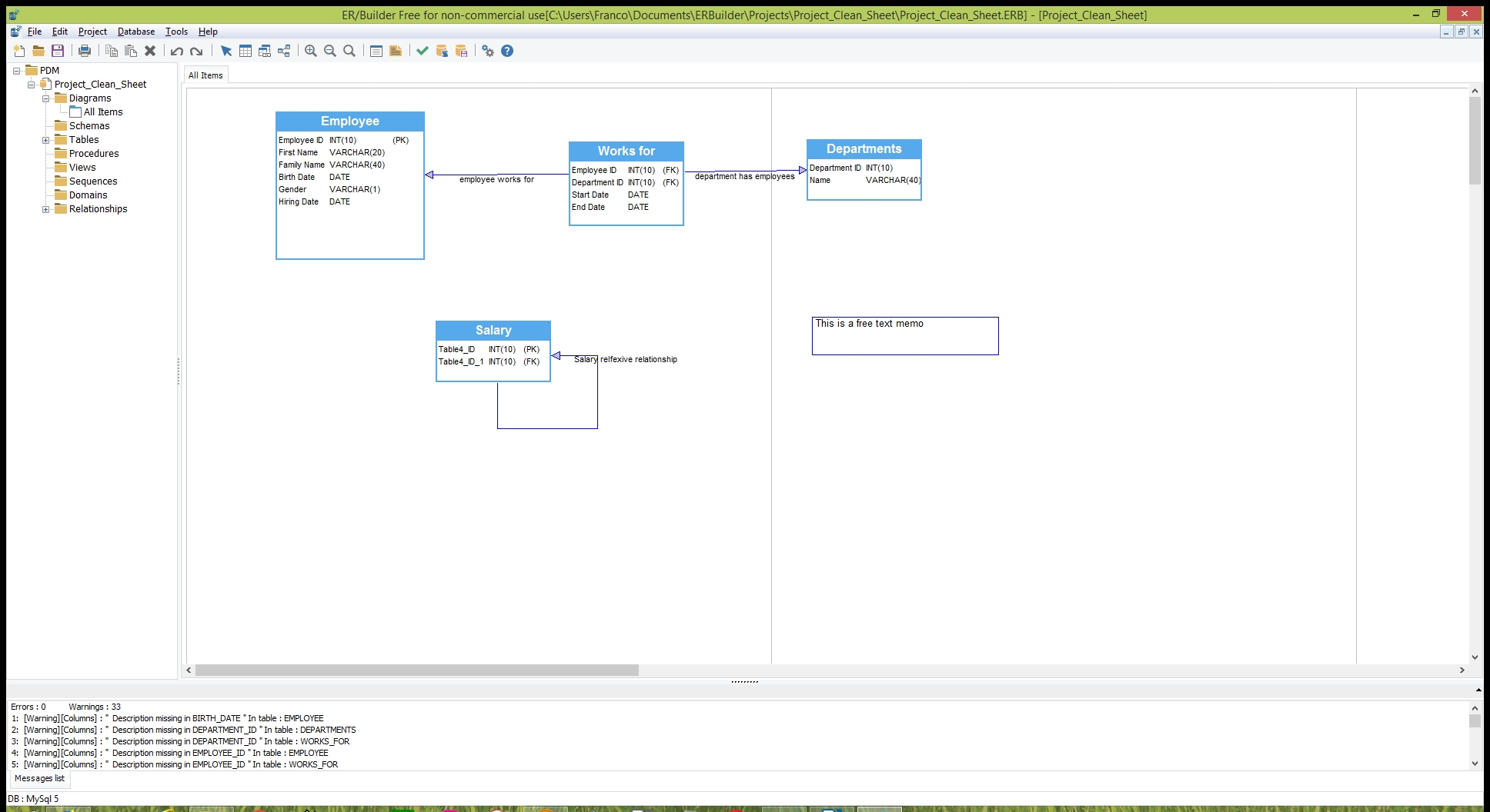 Er/builder - Free Database Modeling &amp;amp; Schema Generation in Er Database