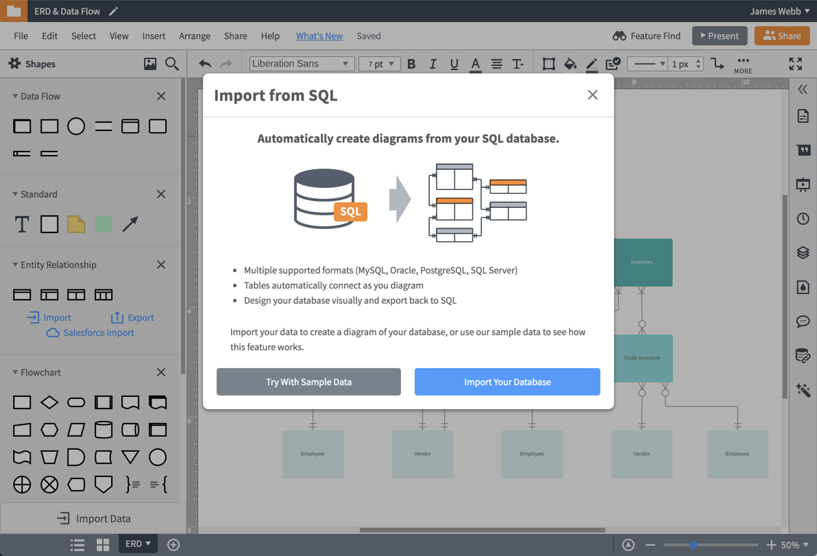 Er Diagram (Erd) Tool | Lucidchart for Diagram Erd Program