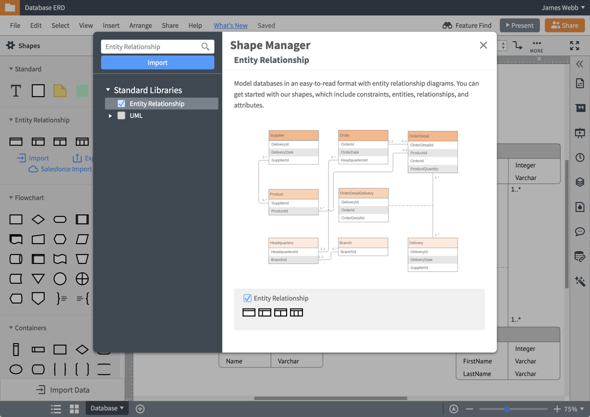 Er Diagram (Erd) Tool | Lucidchart with Os X Er Diagram Tool