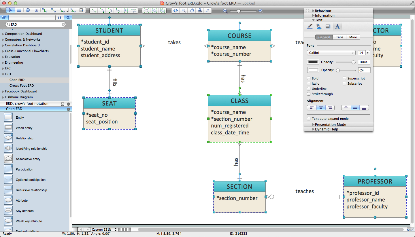 Er Diagram Programs For Mac | Professional Erd Drawing intended for Er Diagram Maker Free