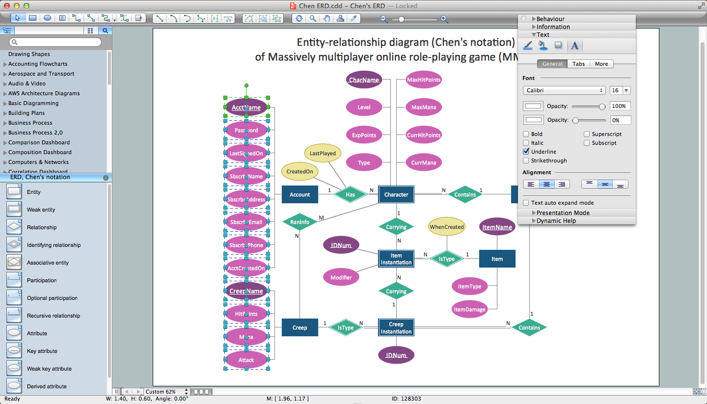 Er Diagram Software - Conceptdraw For Mac &amp;amp; Pc | Draw Entity pertaining to Er Diagram Maker Free