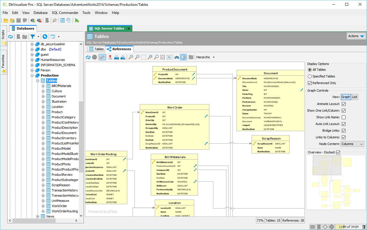 Er Diagrams / Graphs - Dbvisualizer with Sql Schema Diagram