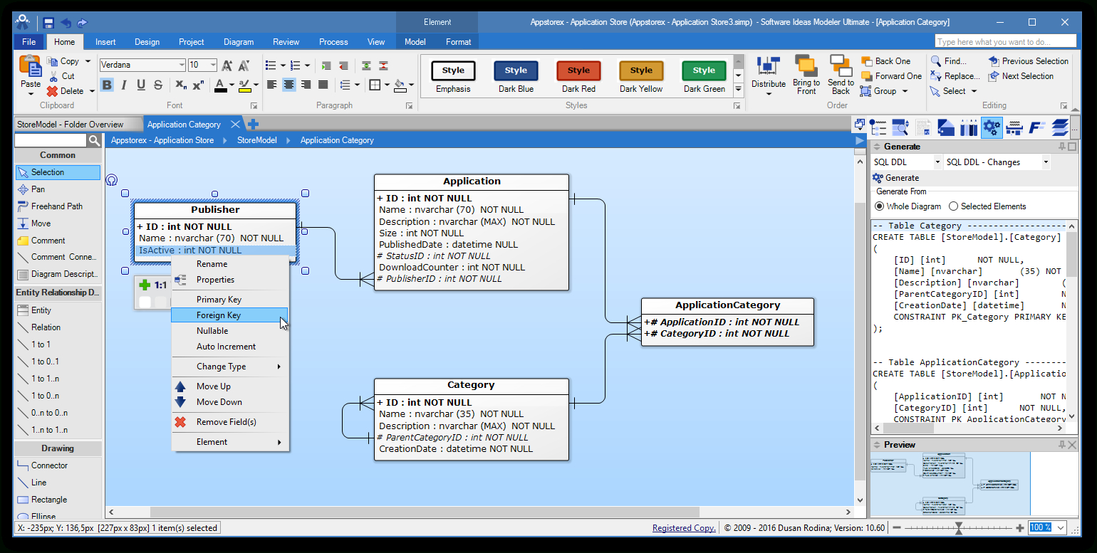 Erd Tool - Entity Relationship Software - Software Ideas Modeler for Diagram Erd Program