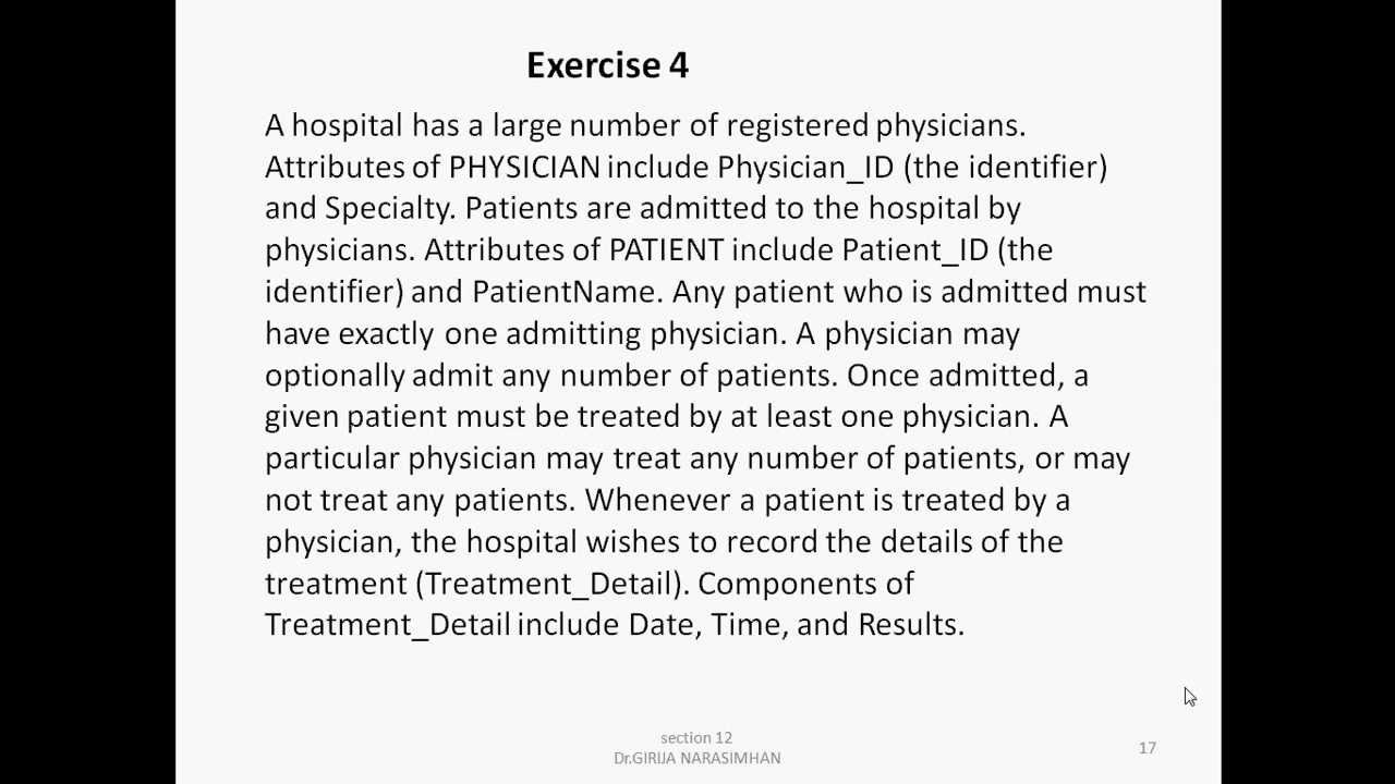 Er Diagram Exercise