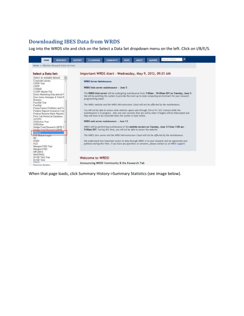 Follow This Guide To Use The Ibes Database with regard to Wrds Database