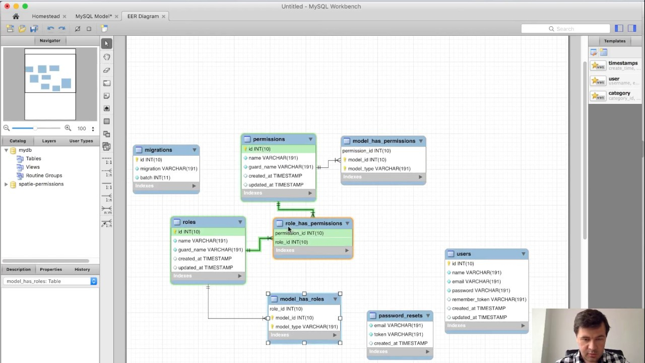 Create Database Schema Diagram ERModelExample