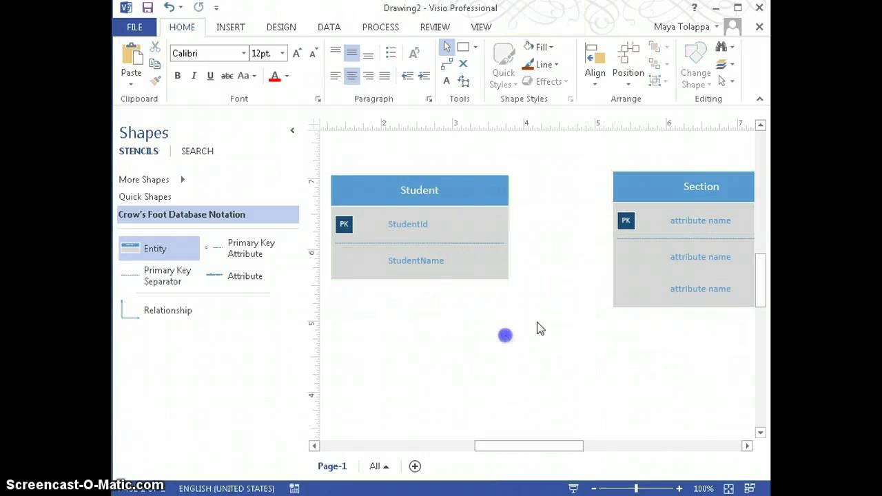 Er Diagram Visio 2013