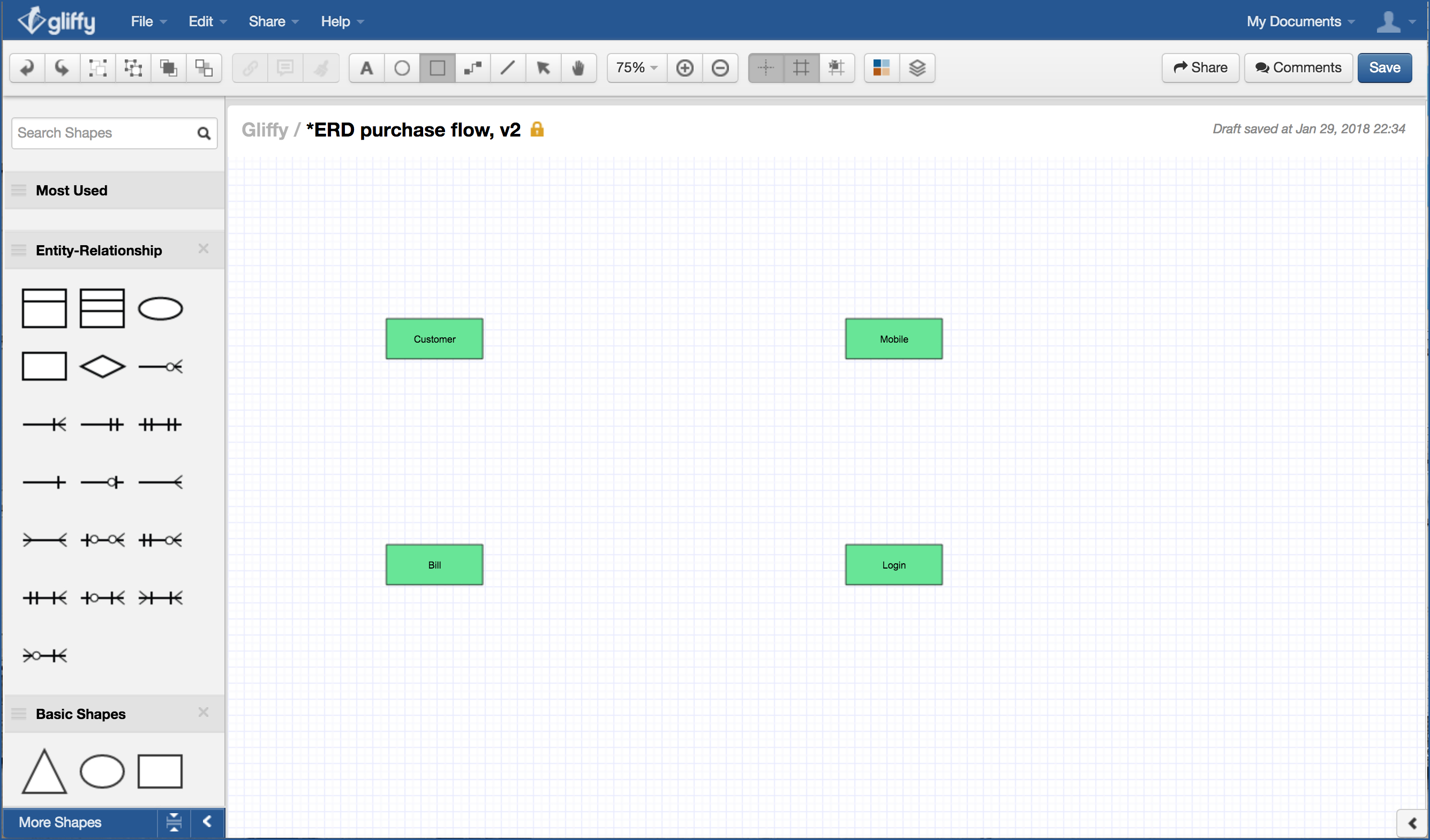 How To Draw An Entity-Relationship Diagram within Erd One To Many