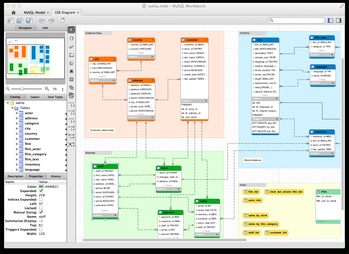 create database schema on visual paradigm