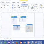 One To Many Relationships In Visio 2013 Lab 1A Bis 245 Intended For Er Diagram Visio 2010