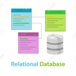 Relational Database Data Table Related Symbol Vector Illustration.. With Regard To Relational Database Symbols