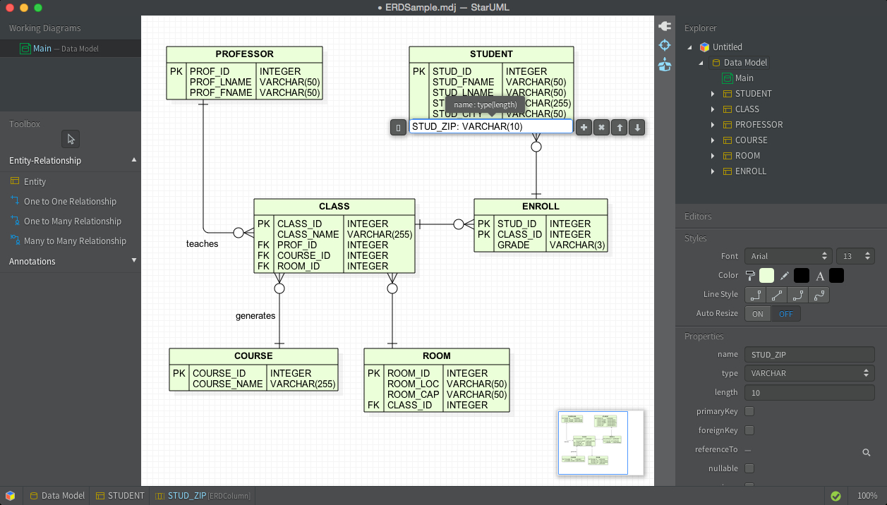 Staruml | Sophisticated Modeling | Page 4 throughout Er Diagram Using Staruml