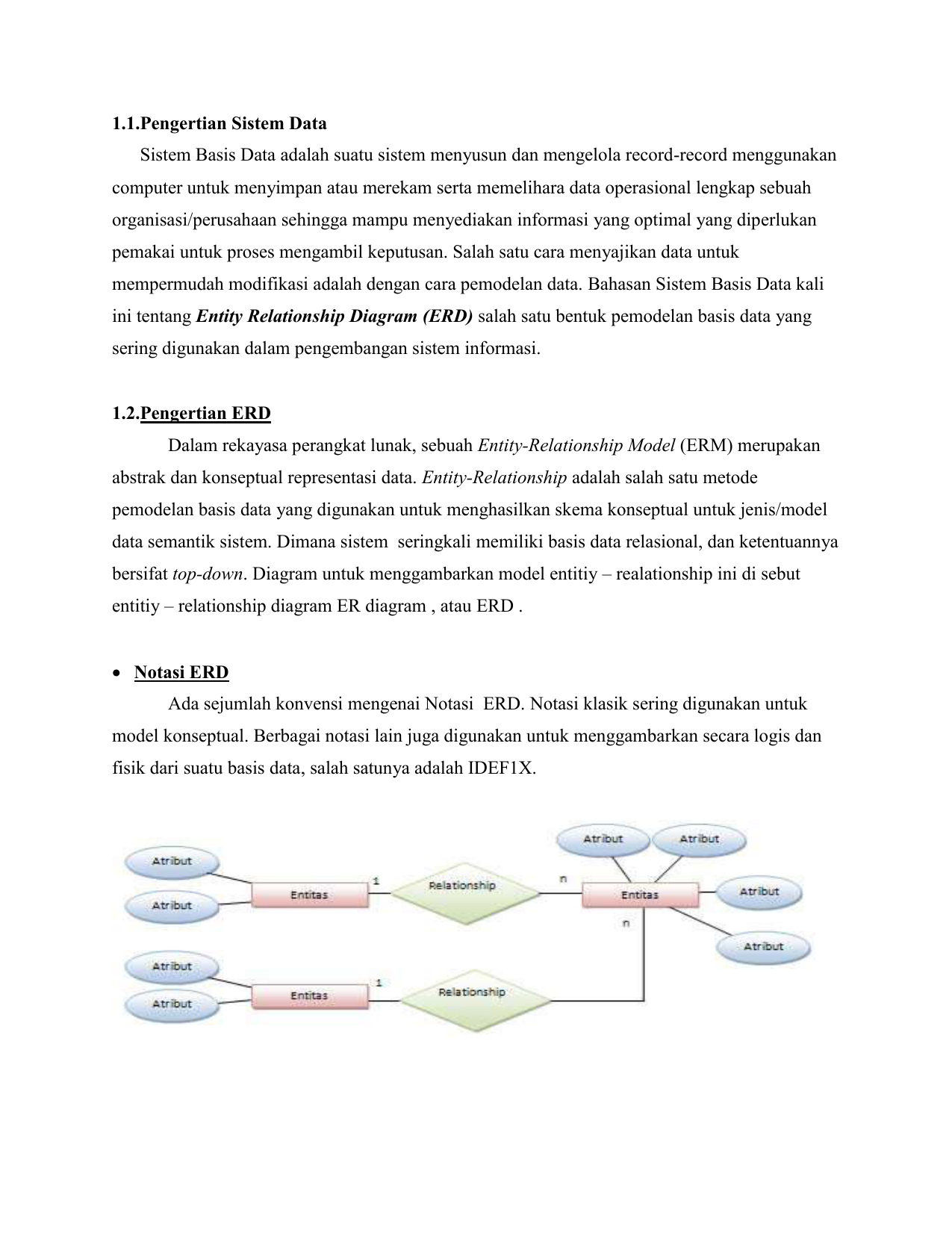 Studi Kasus Erd throughout Simbol Er Diagram Yg Berbentuk Elips