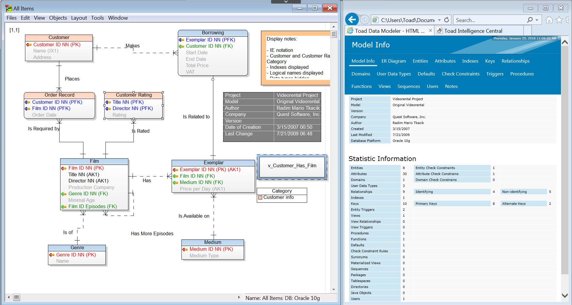 toad data modeler 25 entities