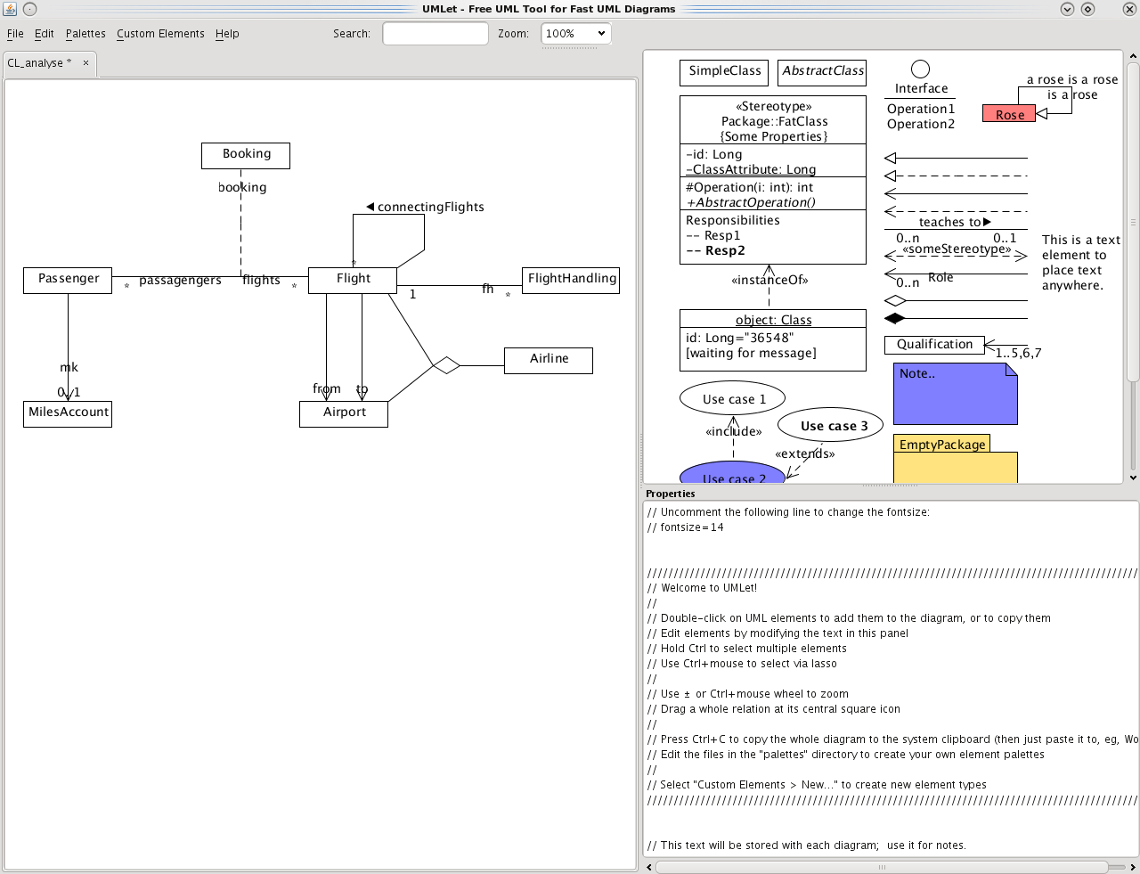 Umlet - Uml, Datenbank-Diagramme Und Mehr throughout Er Diagramm 1 Zu N