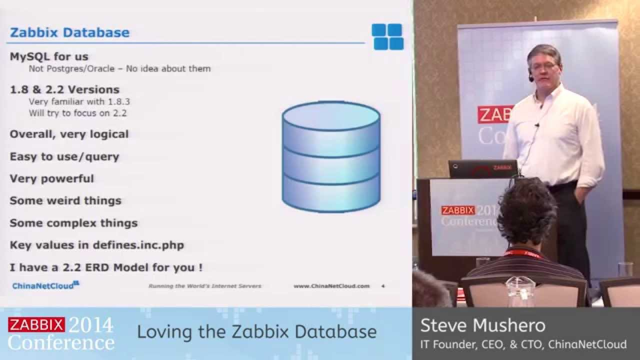 Zabbix Conference 2014 - Steve Mushero | Short Talk: Loving The Zabbix  Database regarding Zabbix Er Diagram