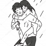 Drawings: Girlfriend And Boyfriend | Man Carry His Regarding Relationship Drawings
