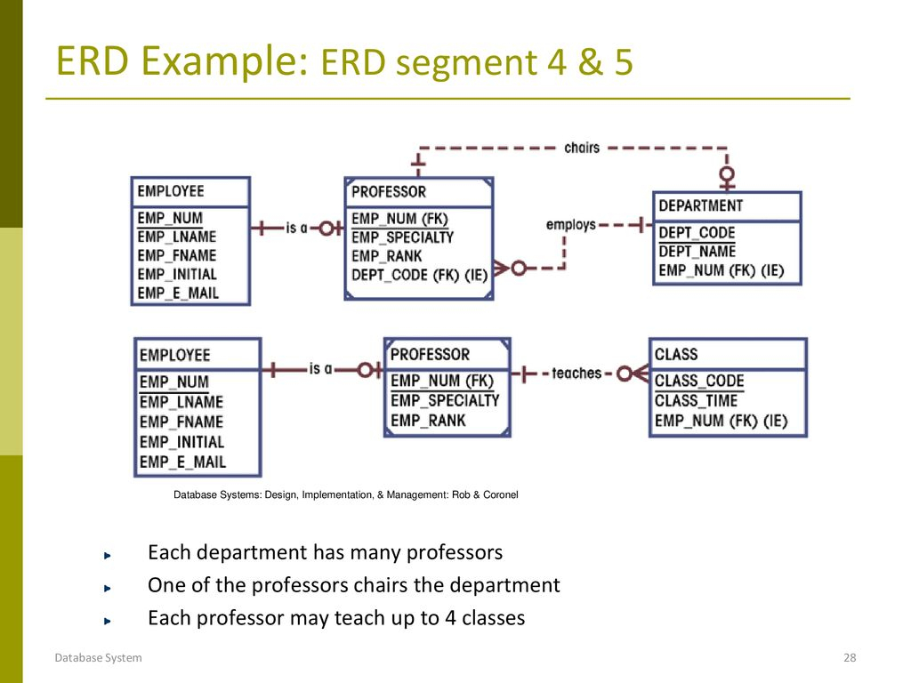 what is erd in dbms