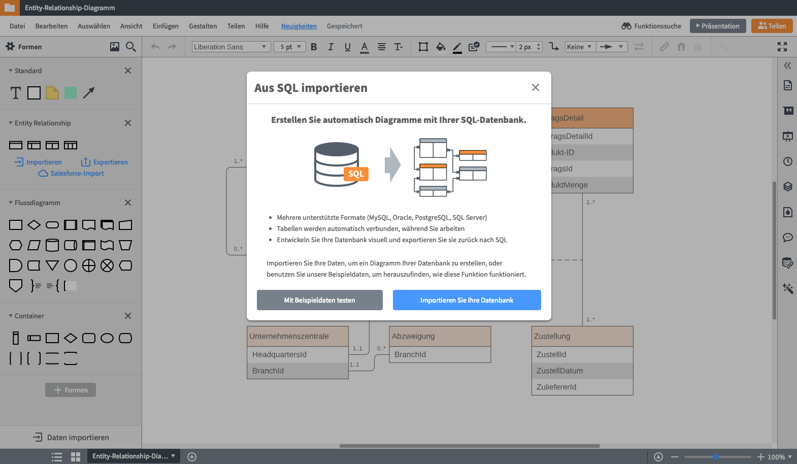 Er-Modell Tool| Lucidchart regarding Er Diagramm Zeichnen Online