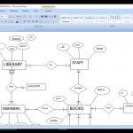 Erd Of Library Management System. Intended For Er Diagram Level 1