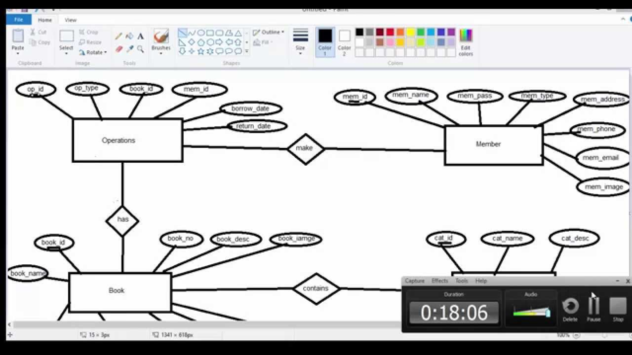 3- شرح عمل Erd للمشروع in Er Diagram 0..*