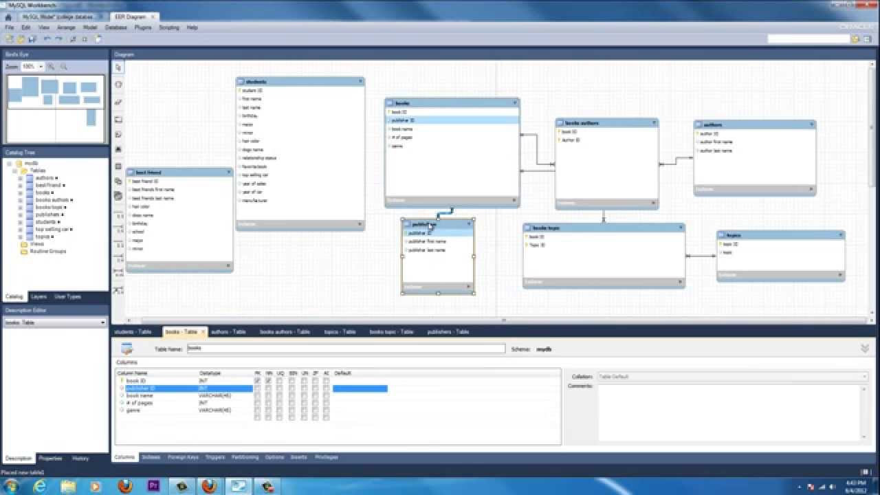 Database Design And Normalization 20 - Building A Library For Books Pt1 -  Following The Forms pertaining to Er Diagram Udemy