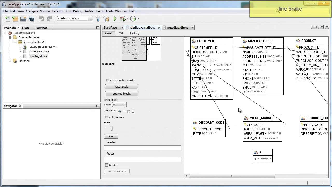 dbvisualizer er diagram