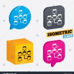 Database Sign Icon Relational Database Schema Stock Vector Regarding Database Schema Symbols