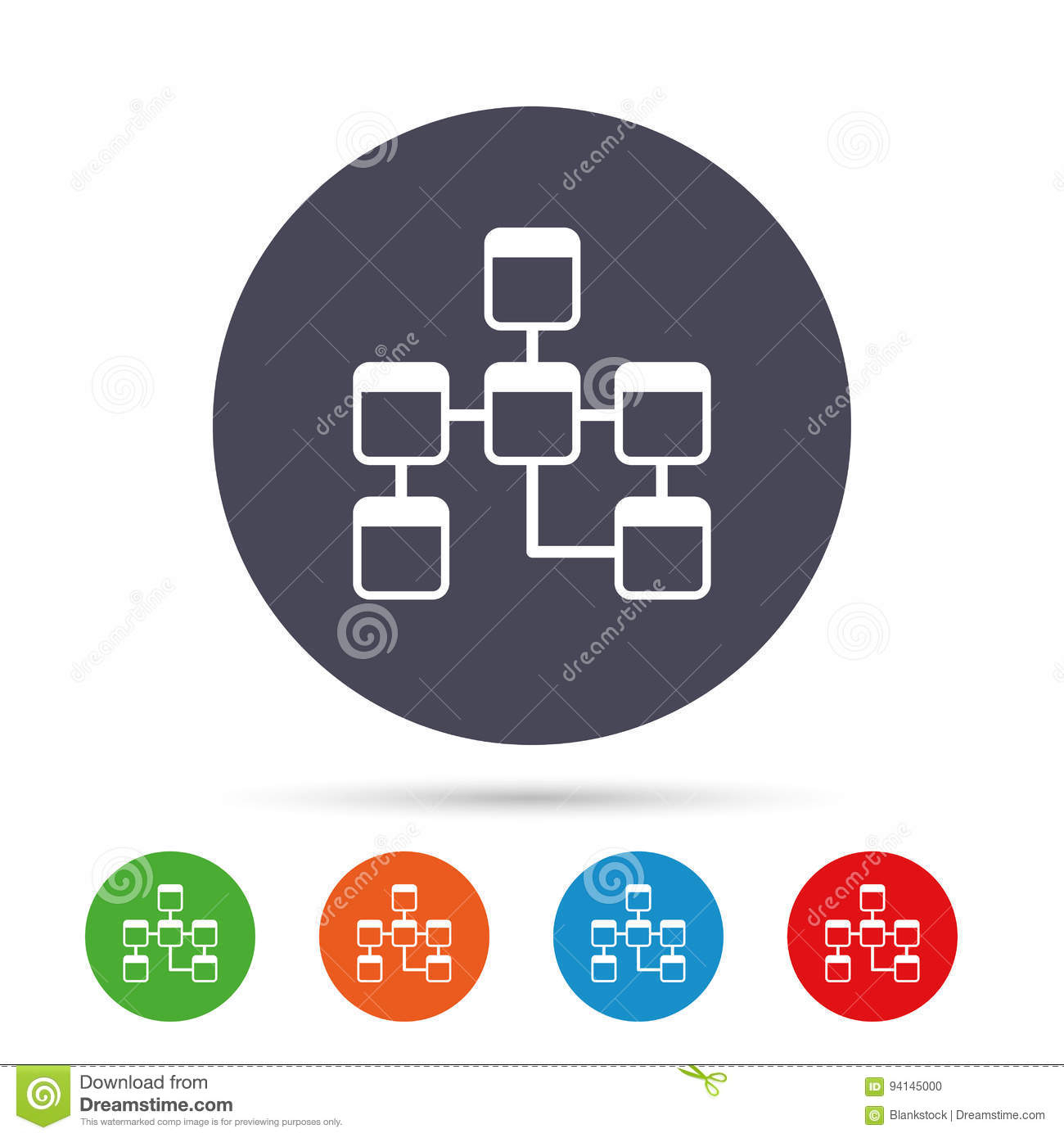 Database Sign Icon. Relational Database Schema. Stock Vector regarding Database Schema Symbols