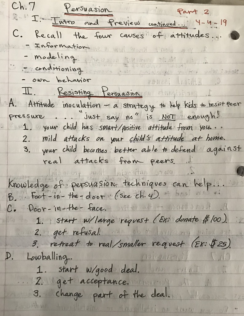 Psych 355 - Ch.7 Persuasion Notes Diagram | Quizlet regarding Er Diagram Quizlet