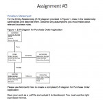 Solved: Assignment #3 Problem Statement For The Entity Rel Intended For Er Diagram With Problem Statement