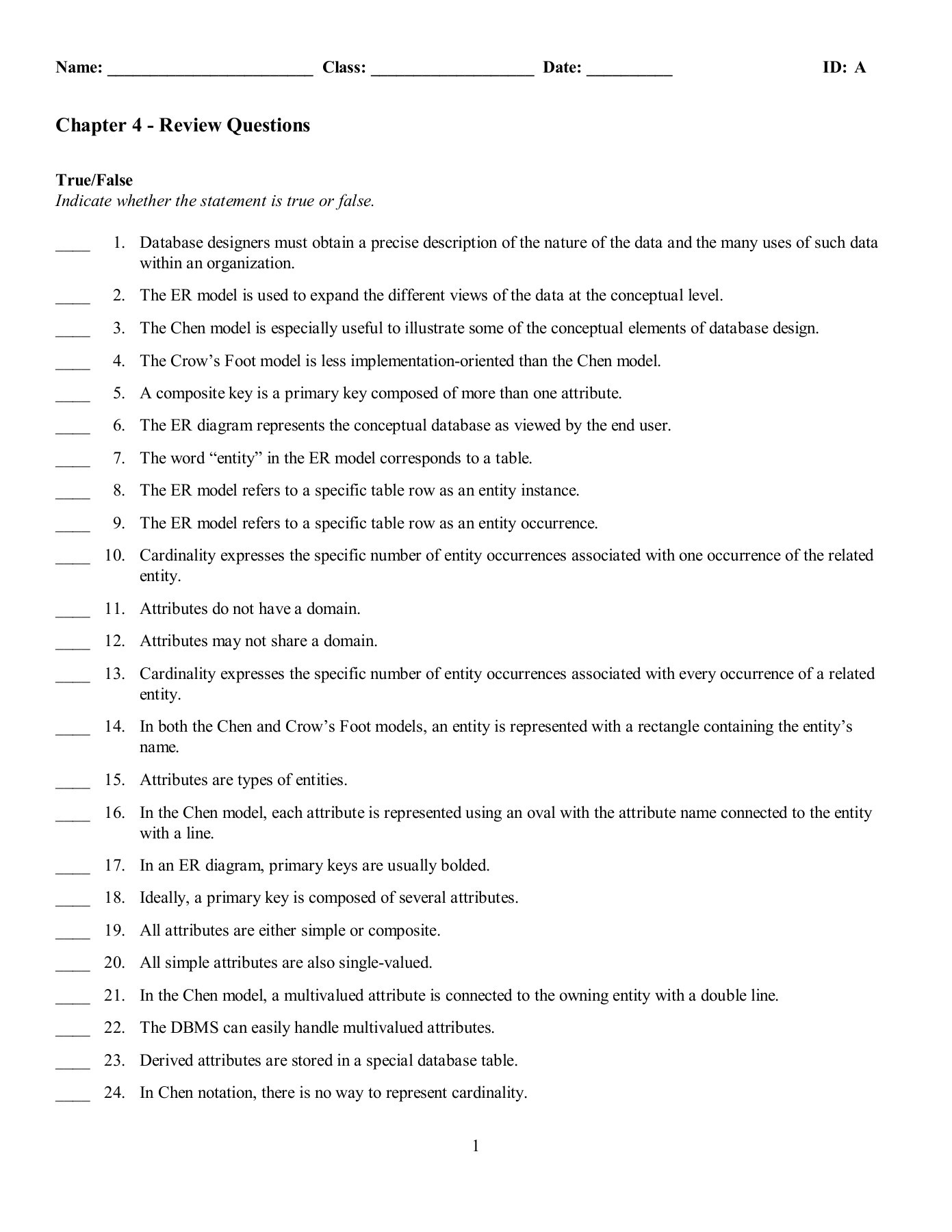 Chapter 4 - Review Questions Pages 1 - 8 - Flip Pdf Download