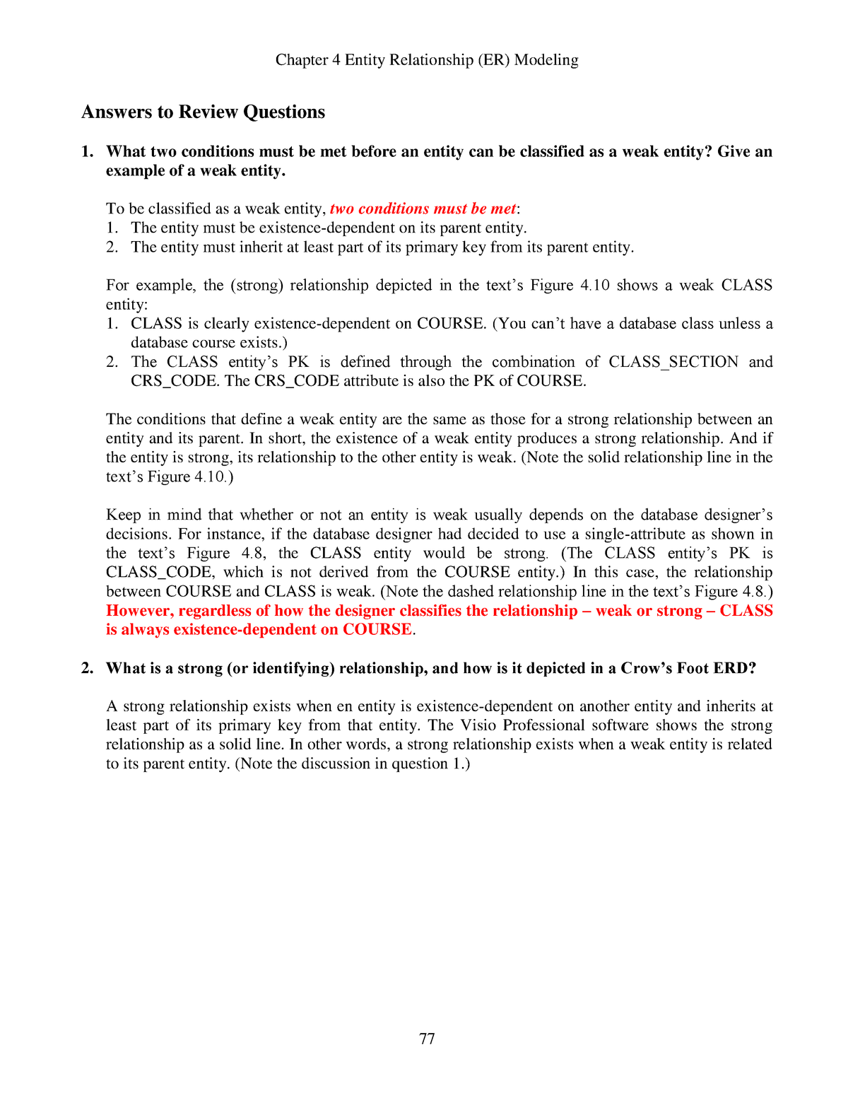 Chapter 4 Solutions - Itc423 Database Systems - Csu - Studocu