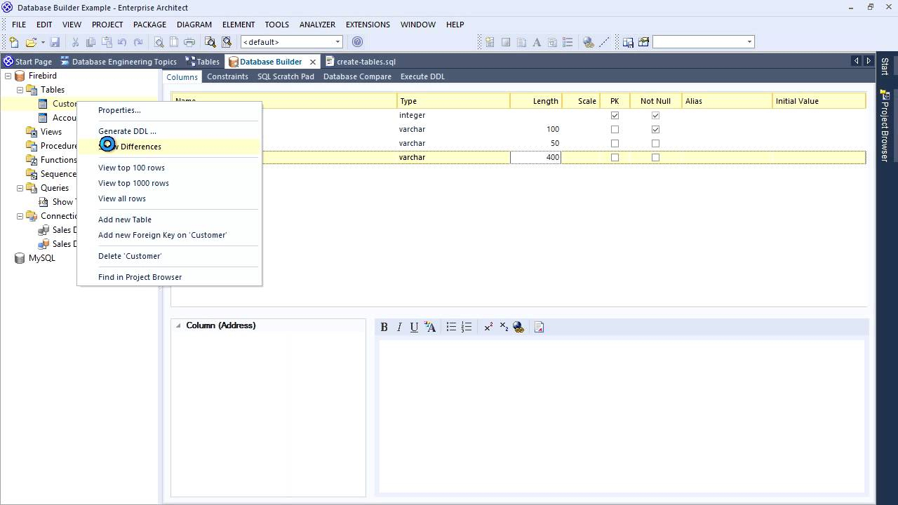 Database Engineering With Enterprise Architect 12