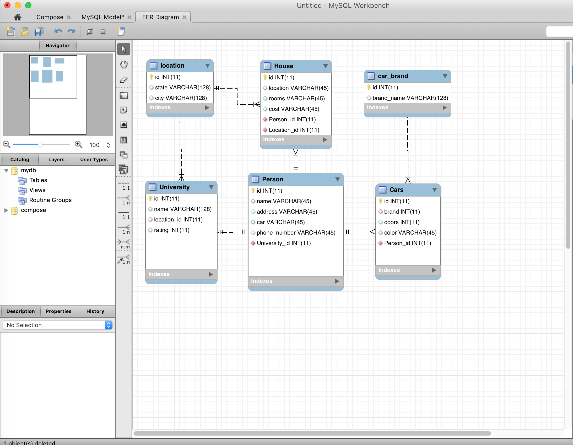 how to create database design in mysql workbench