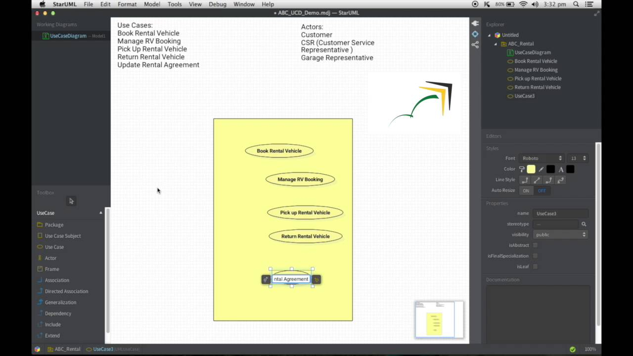 sequence diagram using staruml