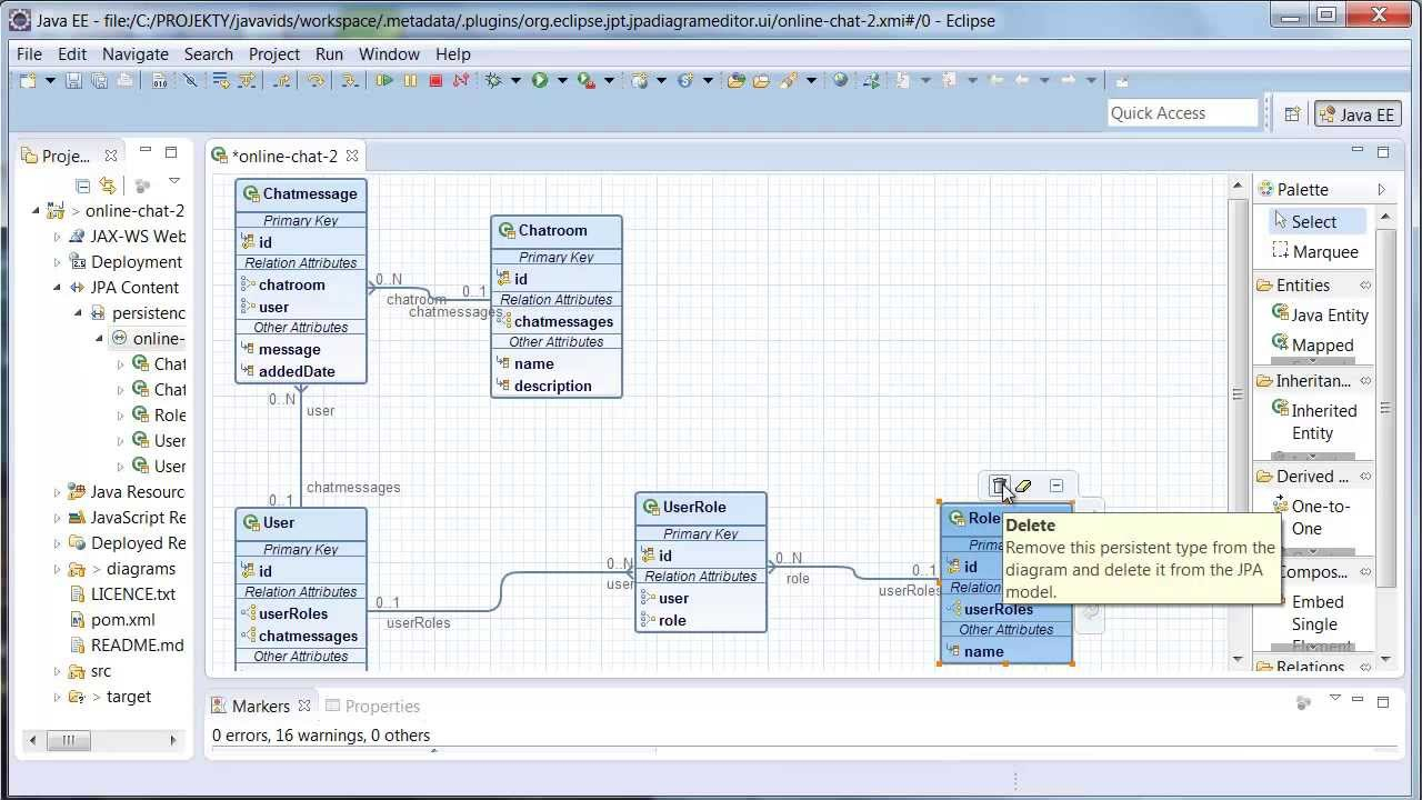 Eclipse Jpa Diagram Editor : Javavids