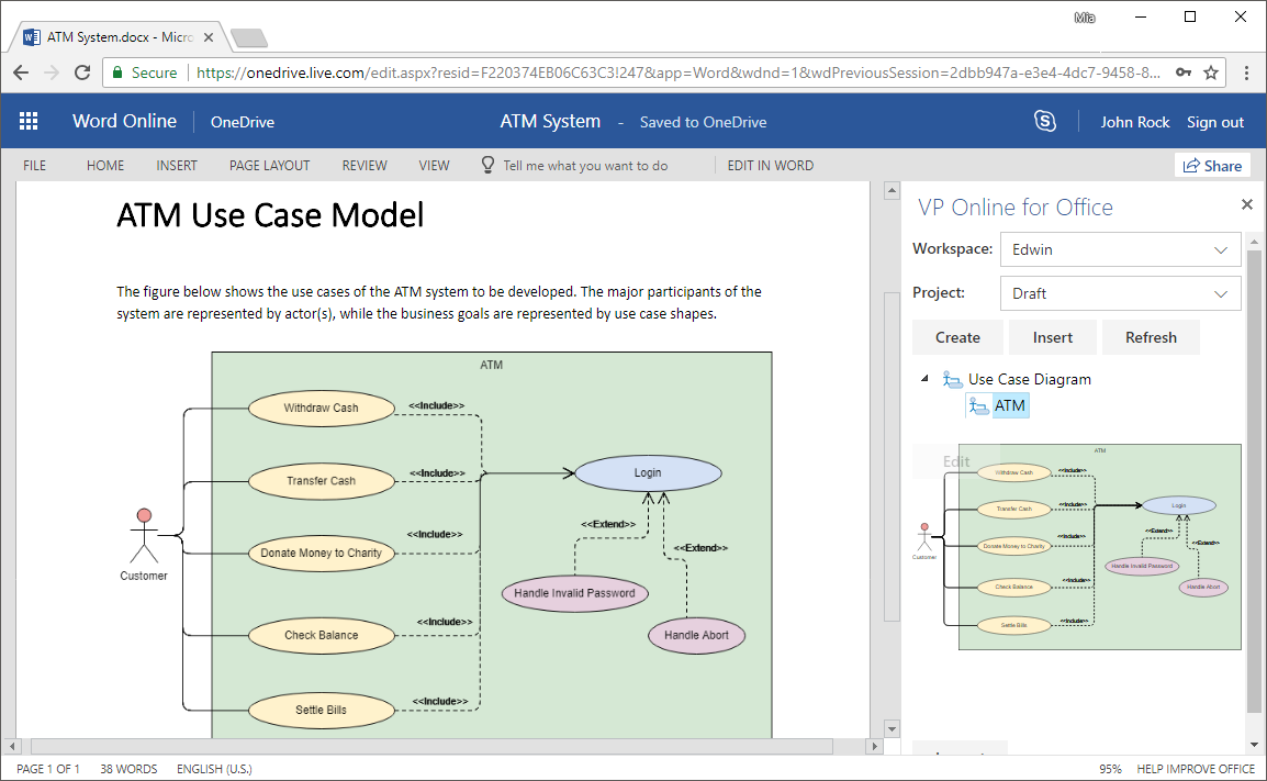Embed Diagrams In Ms Office 365: How-To?