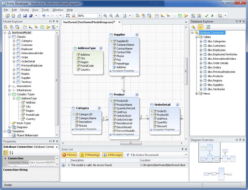 Entity Developer Orm Designer For Nhibernate - Visual Studio