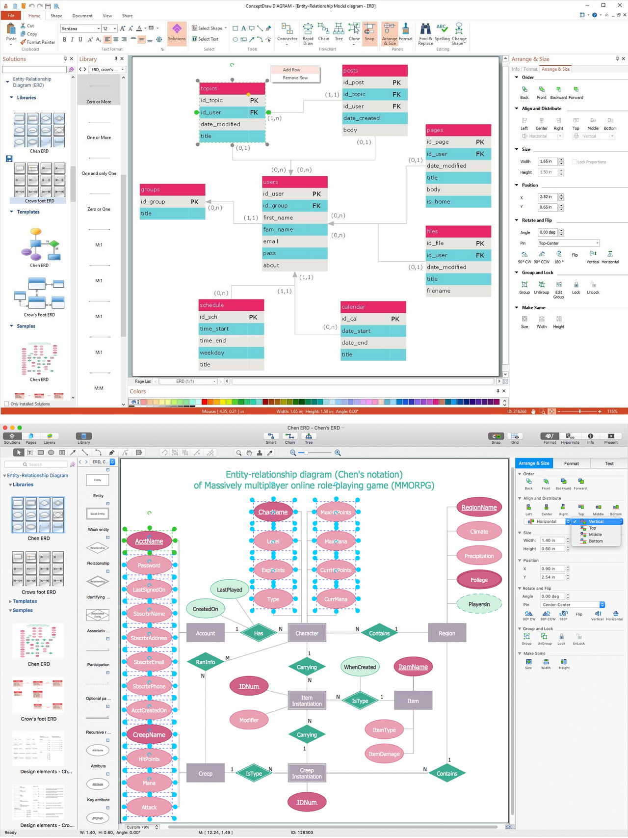 Entity Relationship Diagram Examples | Entity-Relationship