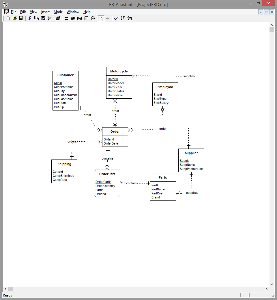 Er Diagram I Need Help Fixing It. How Do I Show A