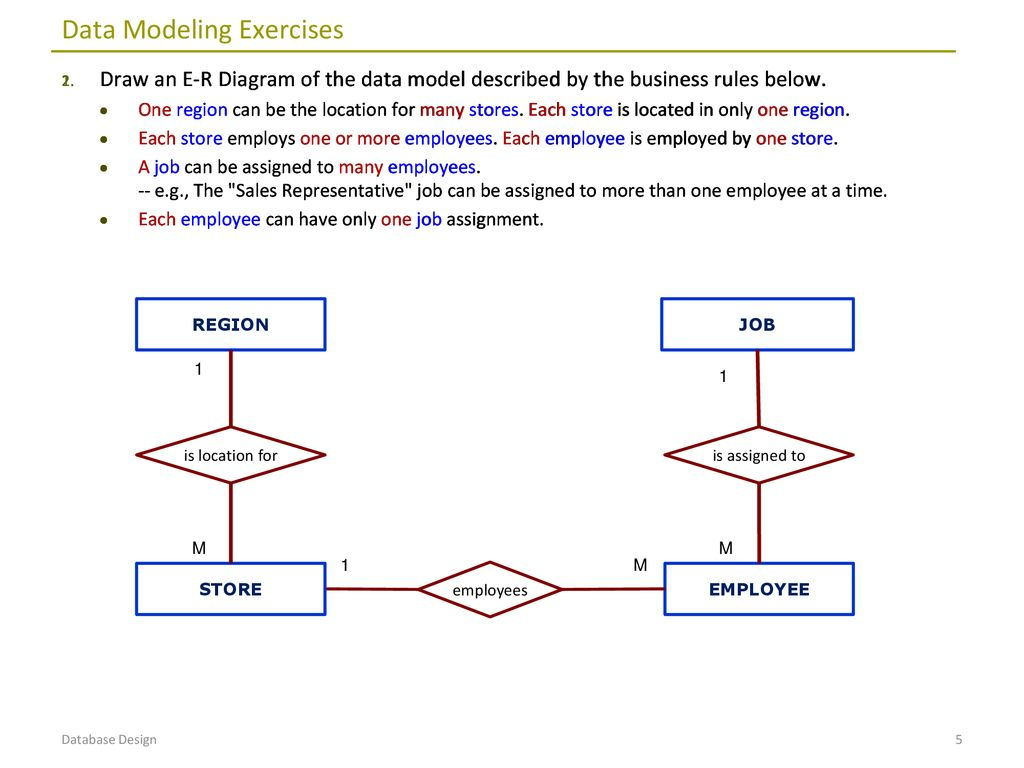 Erd Exercises. - Ppt Download