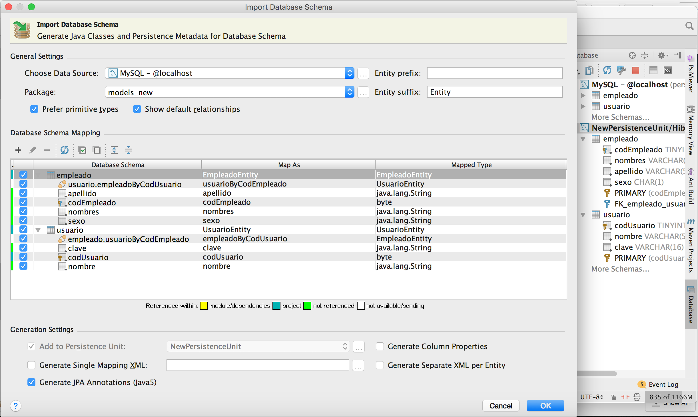 Hibernate Entities Generated Using Intellij Have No Foreign